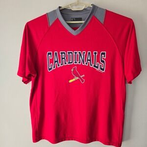 MLB St. Louis Cardinals True‎ Fan Baseball T-Shirt Mens 2XL Red Gray
